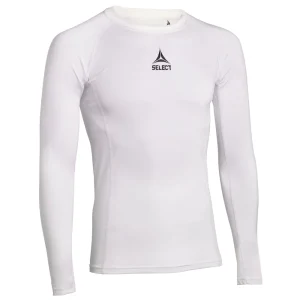 T-Shirt de Compression Manches Longues Select Blanc