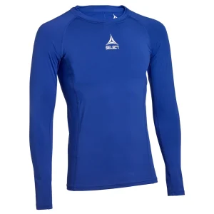 T-Shirt de Compression Manches Longues Select Bleu
